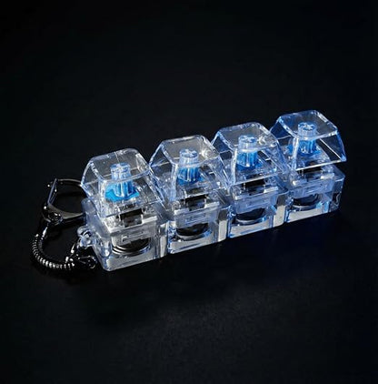 4-in-1 Keyboard Fidget Toy Fidget Keyboard Clicker with LED